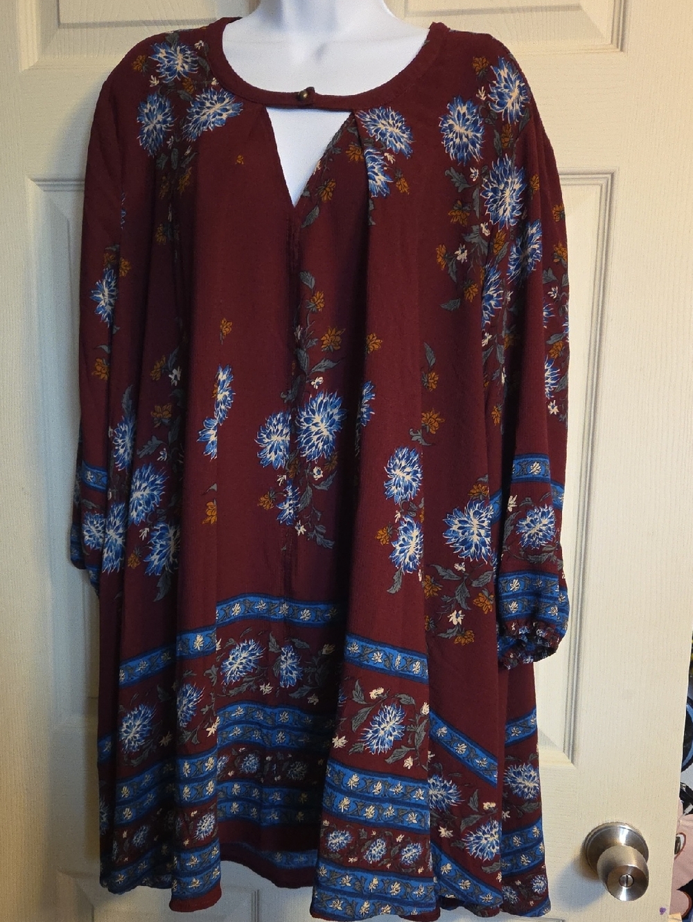 Jodifl Floral Shift Tunic Dress Size Large